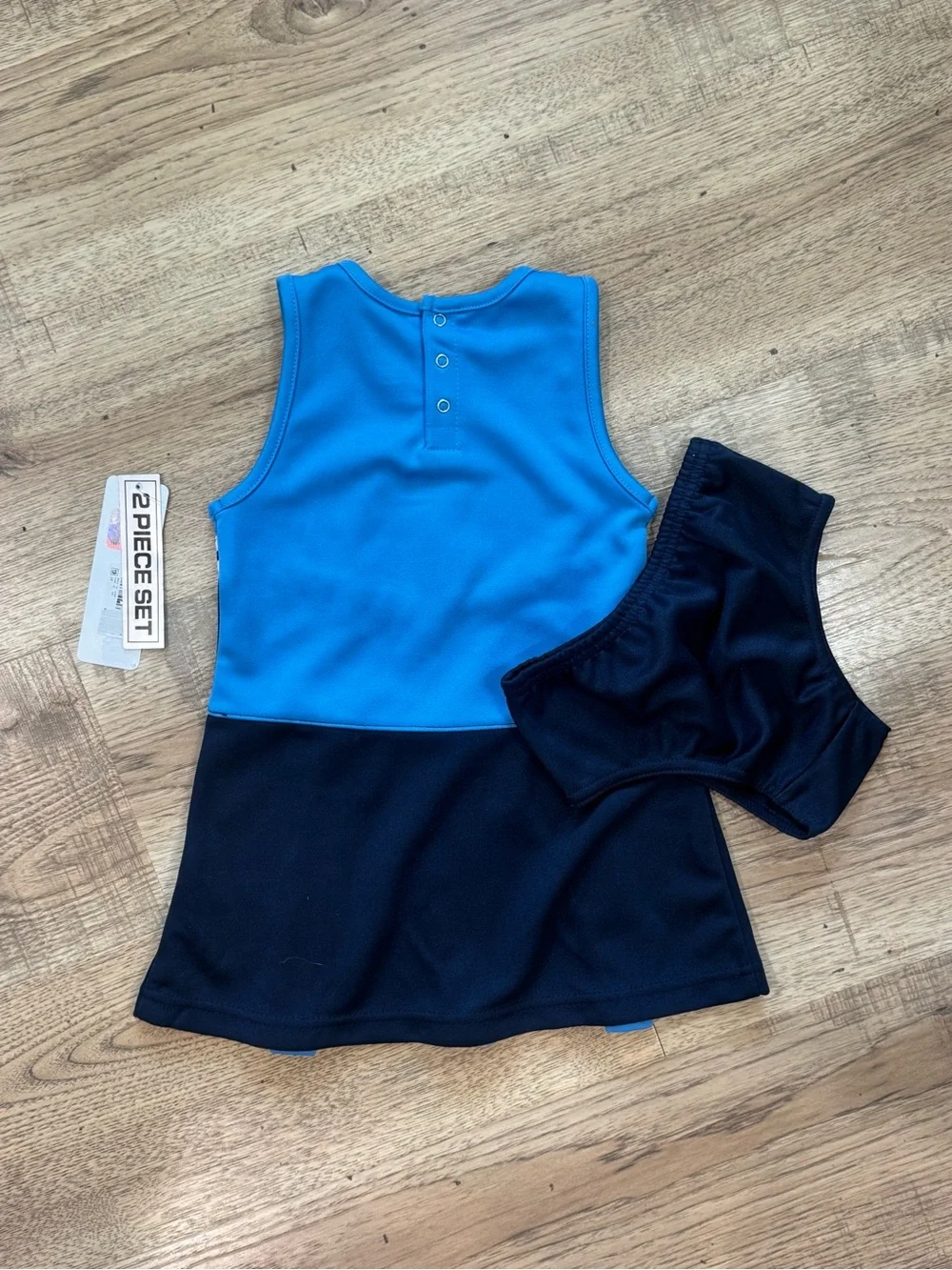 Girls Titans Cheer Dress Set in Blue & Navy